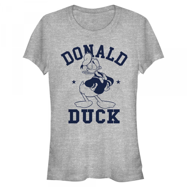 Disney - Mickey Mouse - Donald Duck Donald Goes To College - Women's T-Shirt - Heather grey - Front