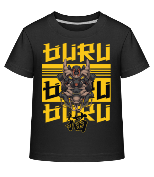 Buru Mecha - Kid's Shirtinator T-Shirt - Black - Front