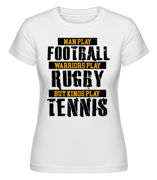 Kings Play Tennis -  Shirtinator Women's T-Shirt - White - Vorn