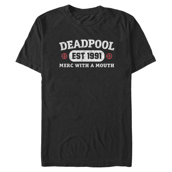 Marvel - Deadpool - Deadpool Athletic Merc - Men's T-Shirt - Black - Front