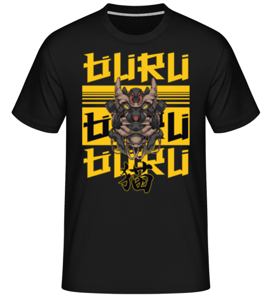 Buru Mecha -  Shirtinator Men's T-Shirt - Black - Front