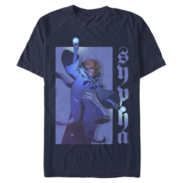 Netflix - Castlevania - Sypha Hero - Men's T-Shirt - Navy - Front
