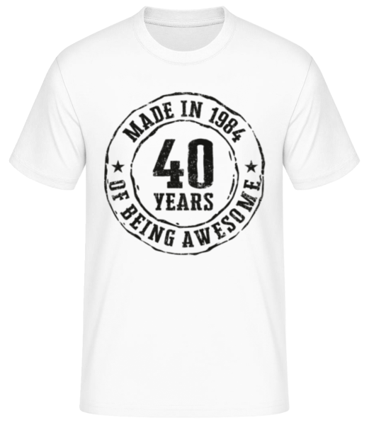 Made In 1984 - Men's Basic T-Shirt - White - Front