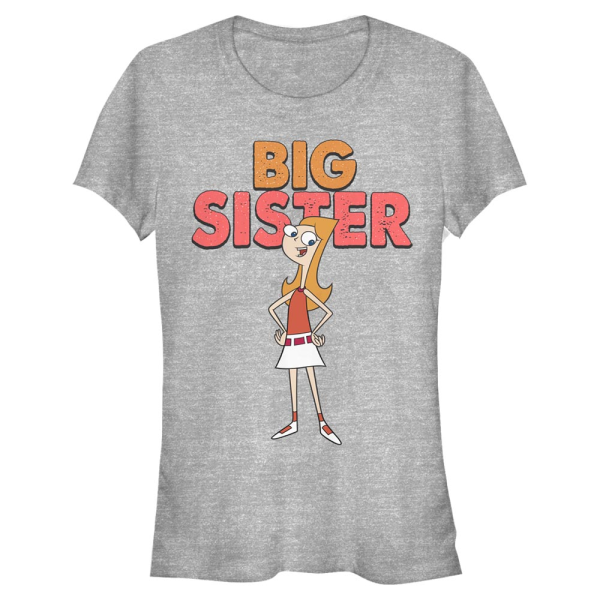 Disney Classics - Phineas and Ferb - Candace The Sister - Women's T-Shirt - Heather grey - Front