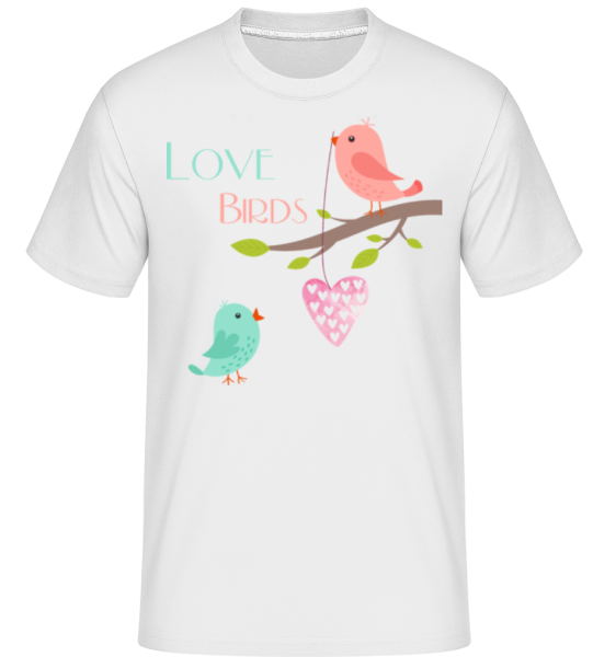 Love Birds -  Shirtinator Men's T-Shirt - White - Front