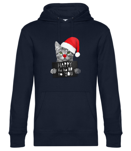 Happy Ho Ho Ho To You - Unisex Premium Hoodie - Navy - Front