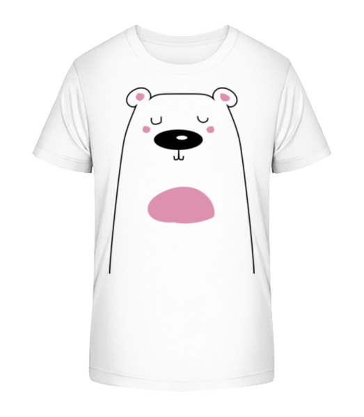 Cute Bear - Kid's Bio T-Shirt Stanley Stella - White - Front
