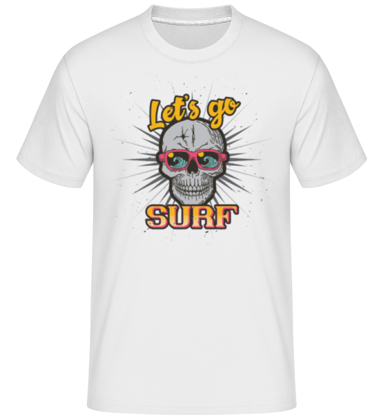 Let´s Go Surf -  Shirtinator Men's T-Shirt - White - Front