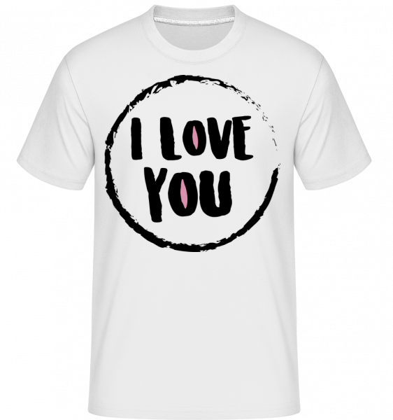 I Love You -  Shirtinator Men's T-Shirt - White - Vorn