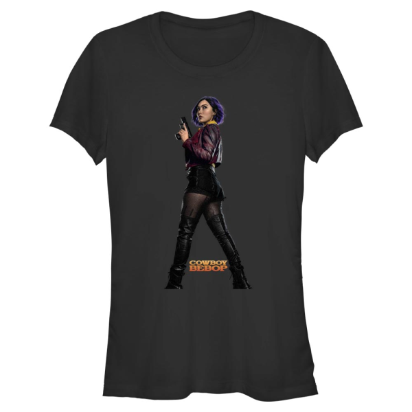 Netflix - Cowboy Bebop - Faye Valentine Hero Faye - Women's T-Shirt - Black - Front