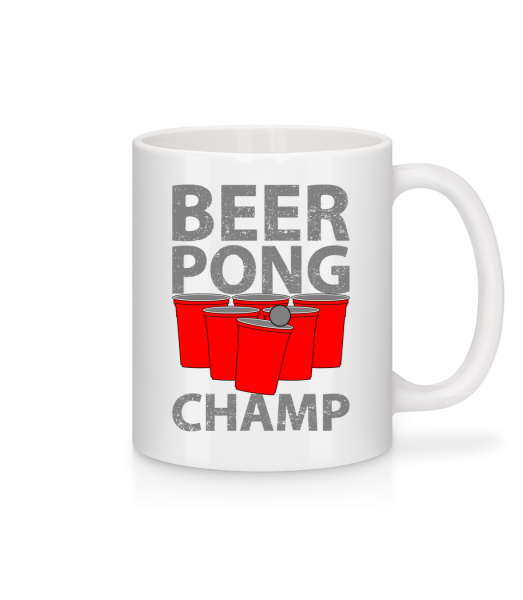 Beer Pong Champ - Mug - White - Vorn
