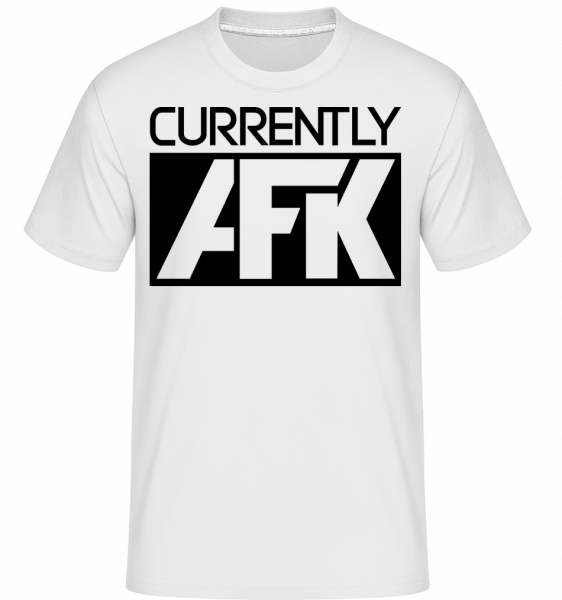 Currently AFK -  Shirtinator Men's T-Shirt - White - Vorn