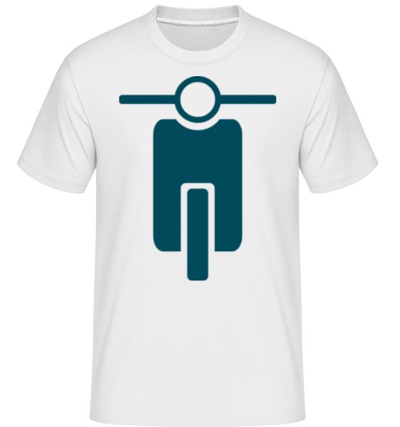 Biker Icon -  Shirtinator Men's T-Shirt - White - Front