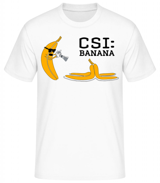 CSI Banana - Men's Basic T-Shirt - White - Vorn
