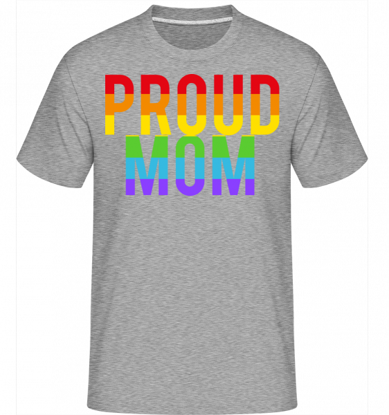 Proud Mom Rainbow -  Shirtinator Men's T-Shirt - Heather grey - Vorn