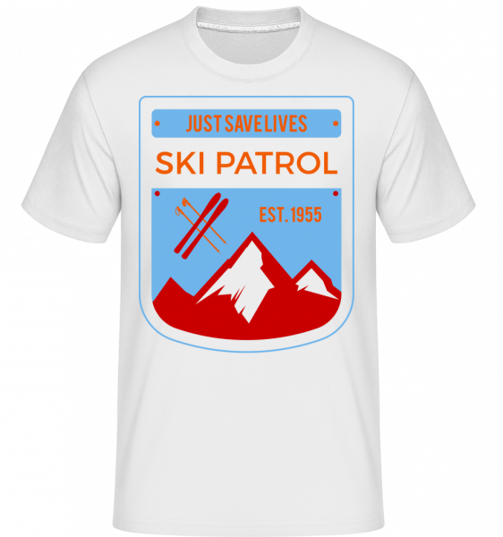 Ski Patrol Sign -  Shirtinator Men's T-Shirt - White - Vorn