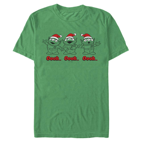 Pixar - Toy Story - Group Shot Ooh Ooh Ooh - Christmas - Men's T-Shirt - Kelly green - Front