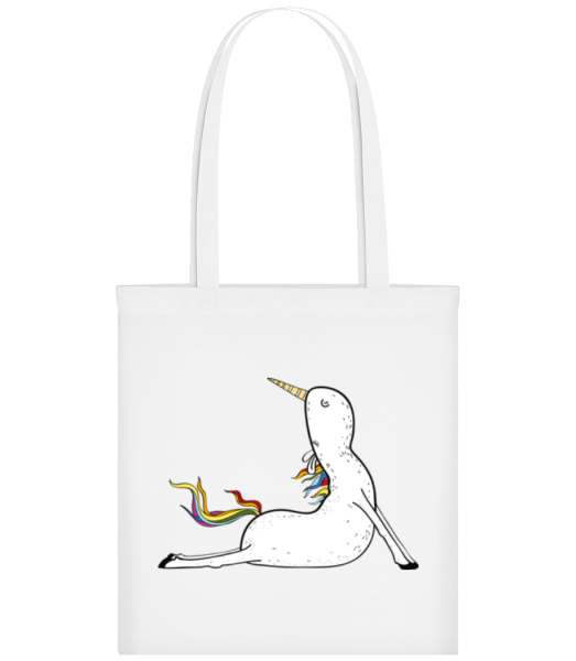 Yoga Unicorn Praying - Tote Bag - White - Front