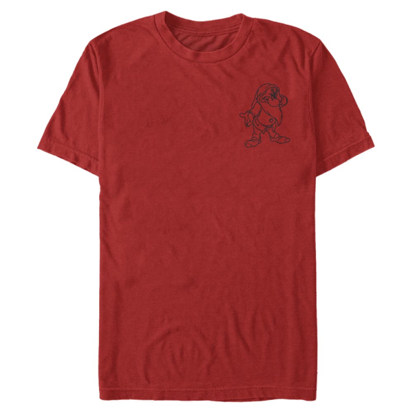 Disney - Snow White - Rejpal Line - Men's T-Shirt - Red - Front