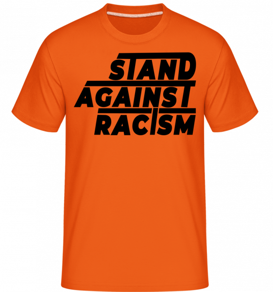 Stand Against Racism -  Shirtinator Men's T-Shirt - Orange - Vorn