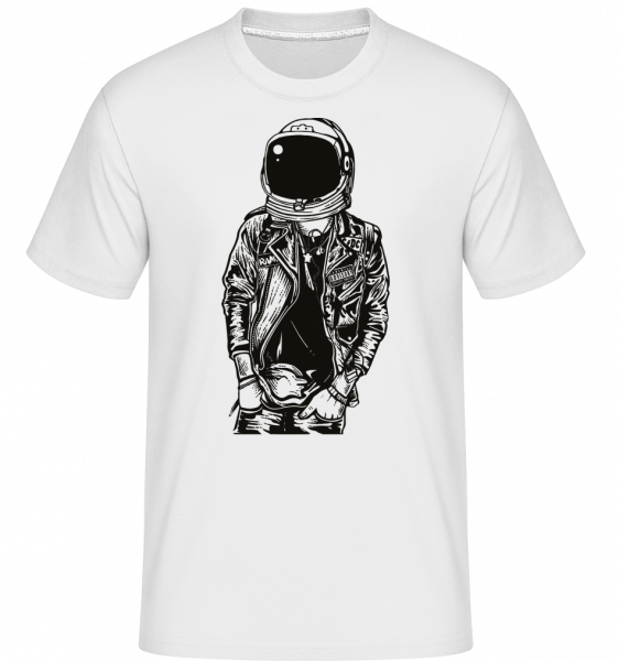 Astronaut Punkster -  Shirtinator Men's T-Shirt - White - Vorn