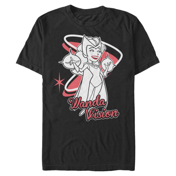 Marvel - WandaVision - Scarlet Witch Wanda Special - Men's T-Shirt - Black - Front