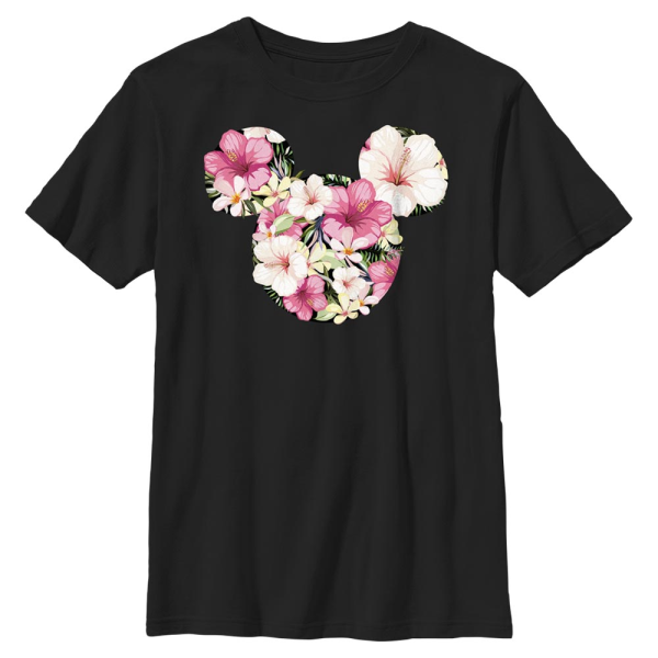 Disney - Mickey Mouse - Mickey Tropical Mouse - Kids T-Shirt - Black - Front