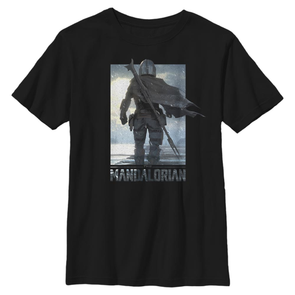 Star Wars - The Mandalorian - Skupina Poster Mando - Kids T-Shirt - Black - Front