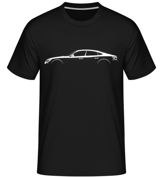 'Audi e-Tron GT' Silhouette -  Shirtinator Men's T-Shirt - Black - Front