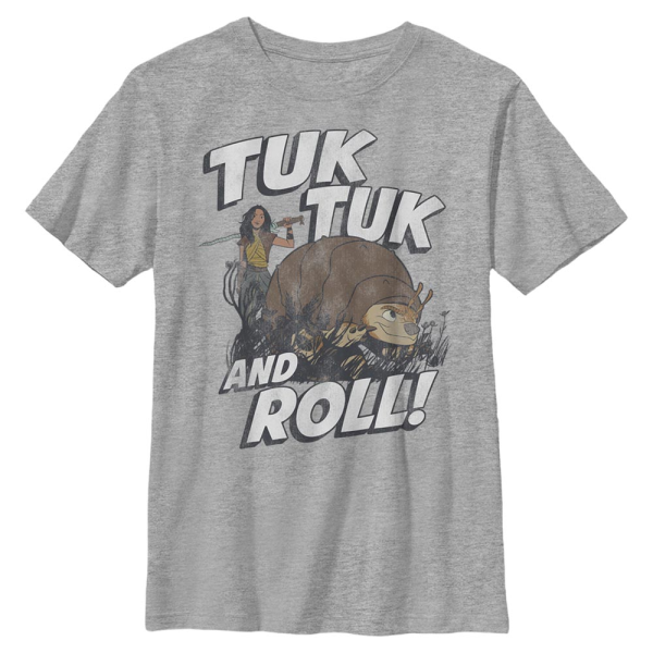 Disney - Raya and the Last Dragon - Skupina Tuk Tuk - Kids T-Shirt - Heather grey - Front