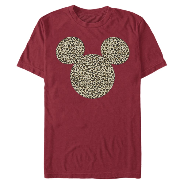 Disney Classics - Mickey Mouse - Mickey Mouse Animal Ears - Men's T-Shirt - Cherry - Front