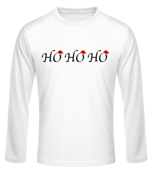 Ho Ho Ho - Men's Basic Longsleeve - White - Front