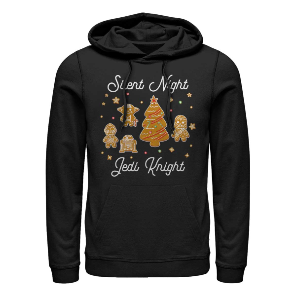 Star Wars - Rebel Jedi Knight Gingerbread - Christmas - Unisex Hoodie - Black - Front