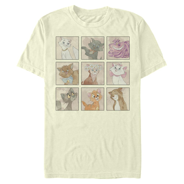 Disney Classics - Mickey Mouse - Skupina Disney Kitties - Men's T-Shirt - Cream - Front