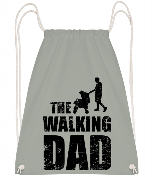 The Walking Dad - Drawstring Backpack - Anthracite - Vorn
