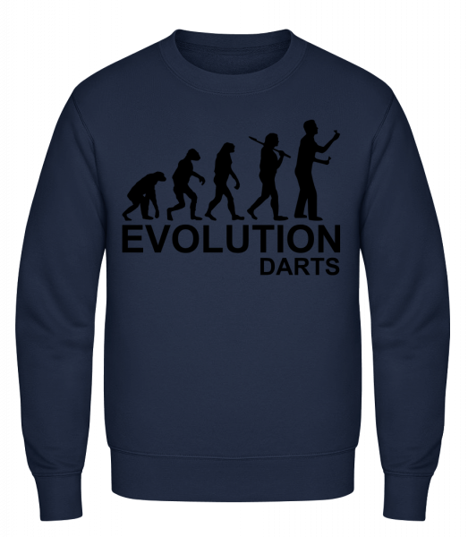 Darts Of Evolution - Classic Set-In Sweatshirt - Navy - Vorn