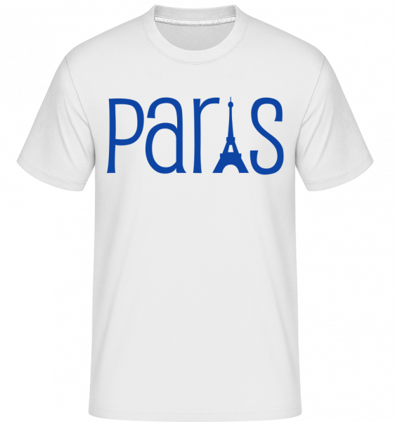 Paris Stroke -  Shirtinator Men's T-Shirt - White - Vorn