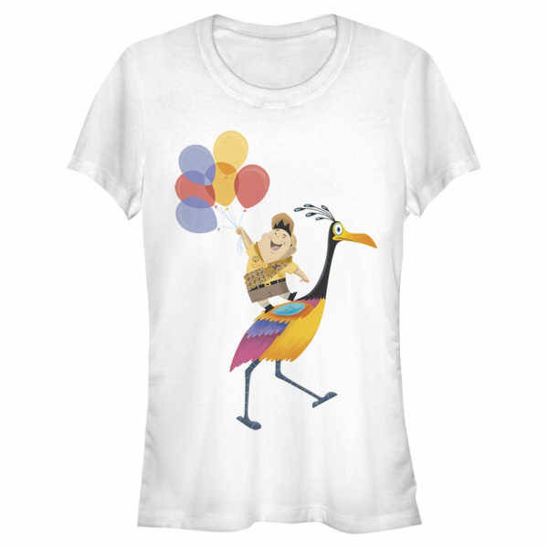 Pixar - Up - Russell & Kevin Kevin's Feathers - Women's T-Shirt - White - Front
