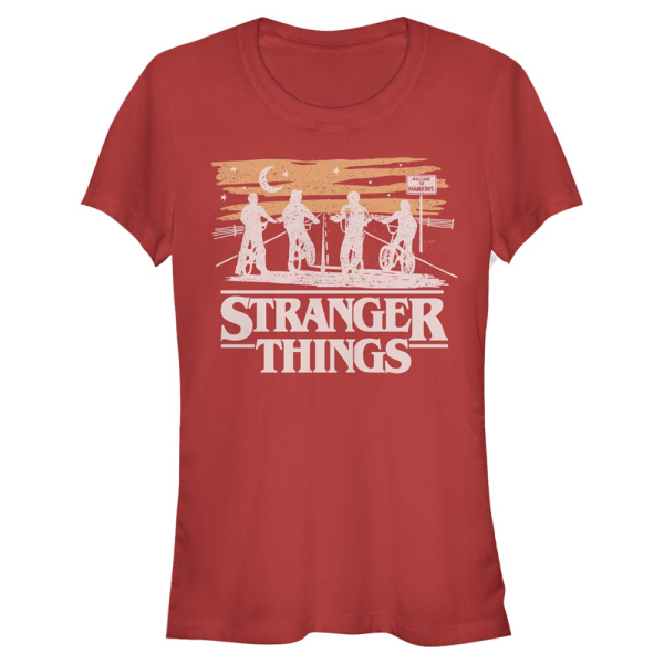 Netflix - Stranger Things - Skupina Jank Drawing - Women's T-Shirt - Red - Front