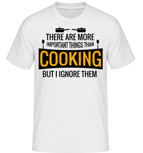 I Love Cooking -  Shirtinator Men's T-Shirt - White - Front