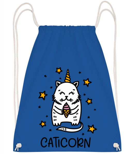 Caticorn - Drawstring Backpack - Royal blue - Vorn