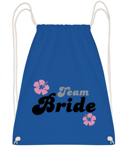Team Bride - Drawstring Backpack - Royal blue - Vorn
