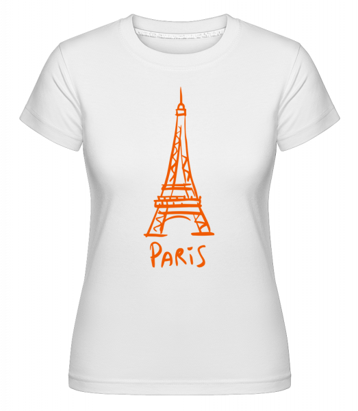 Paris Sign -  Shirtinator Women's T-Shirt - White - Vorn