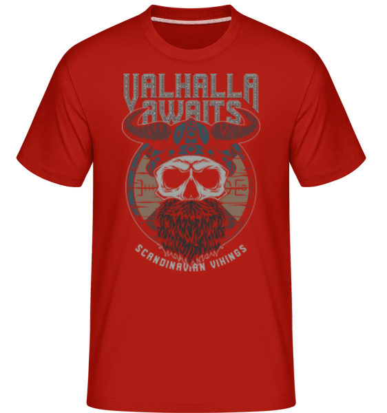 Scandinavian Vikings -  Shirtinator Men's T-Shirt - Red - Front