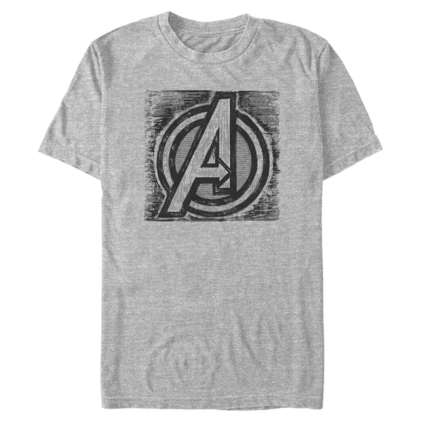 Marvel - Avengers - Avengers Sketch A - Men's T-Shirt - Heather grey - Front