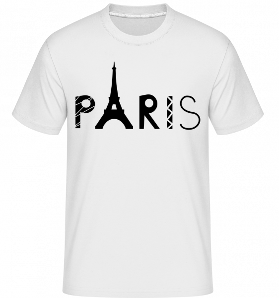 Paris France -  Shirtinator Men's T-Shirt - White - Vorn