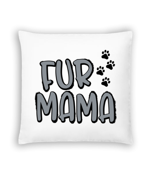 Fur Mama - Cushion - White - Front