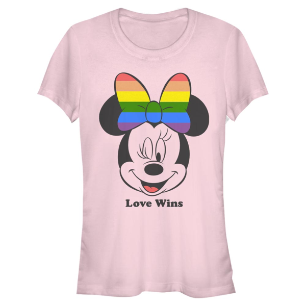 Disney Classics - Mickey Mouse - Minnie Mouse Love Wins - Pride - Women's T-Shirt - Pink - Front