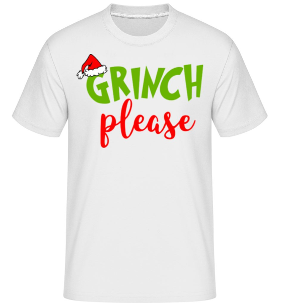 Grinch Please -  Shirtinator Men's T-Shirt - White - Front
