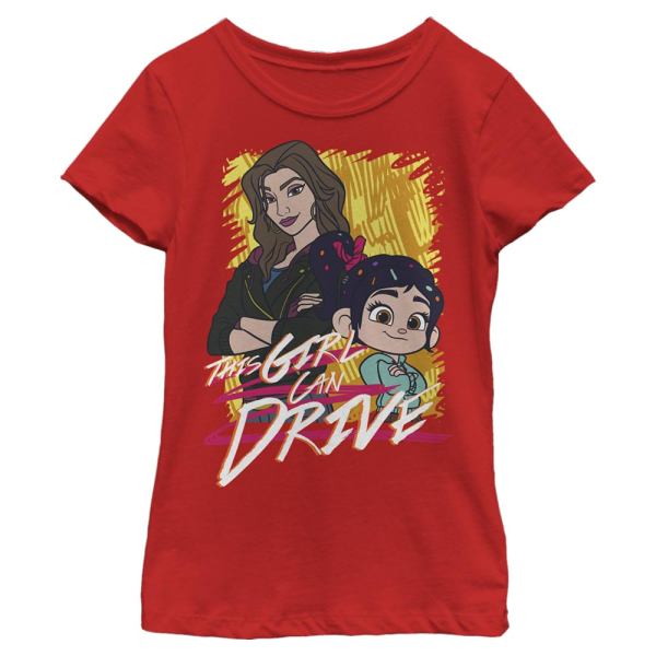 Disney - Wreck-It Ralph - Vanellope & Shank Shank and Vanellope - Kids T-Shirt - Red - Front